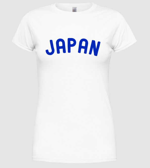 Japan model alb pe tricou