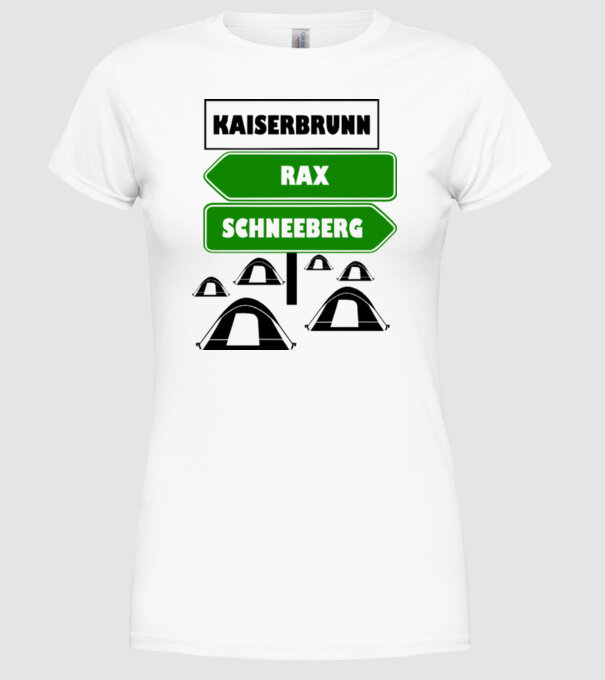 Kaiserbrunn model alb pe tricou