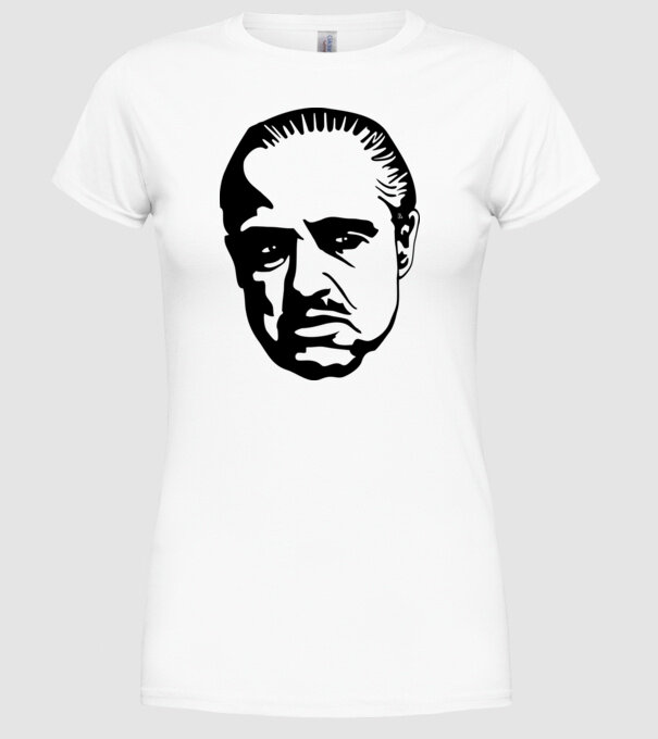 Godfather model alb pe tricou