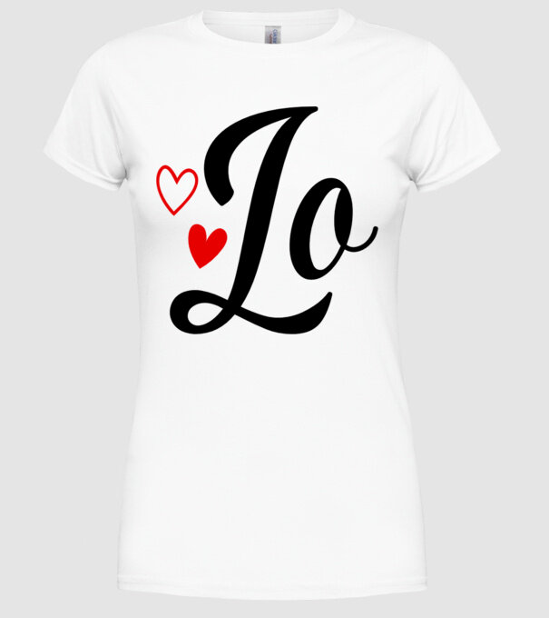 Cuplu LOVE model alb pe tricou