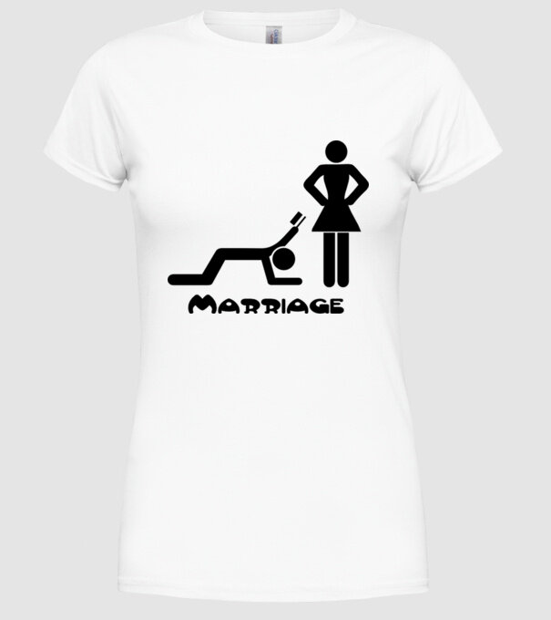 marriage model alb pe tricou