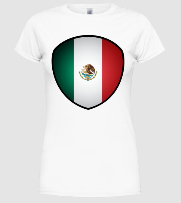 MEX-jabulani-flag model alb pe tricou