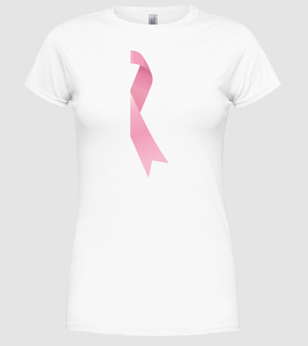 Panglică mare model alb pe tricou