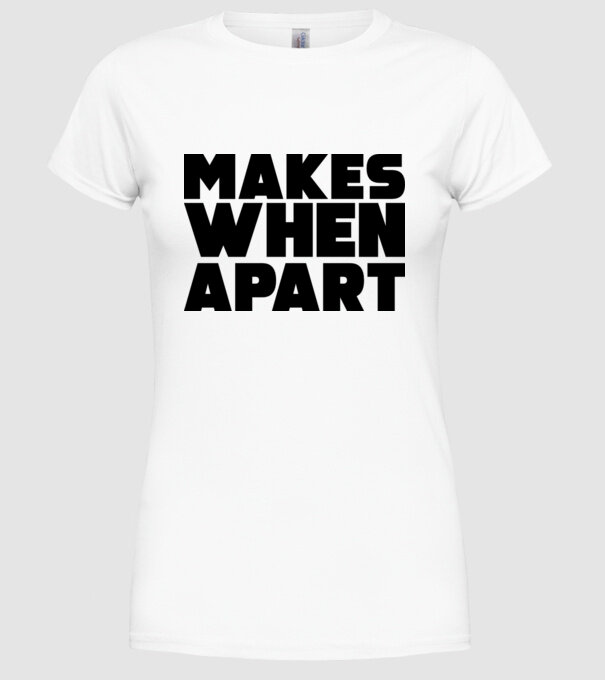 Cuplu Nothing makes sense... model alb pe tricou
