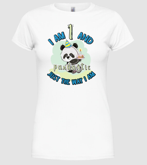 PANDASTIC 1 model alb pe tricou