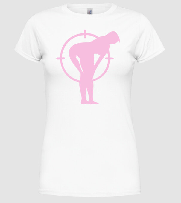 Fund țintă model alb pe tricou