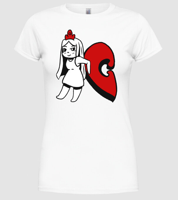 Pereche Puzzle fetiță model alb pe tricou