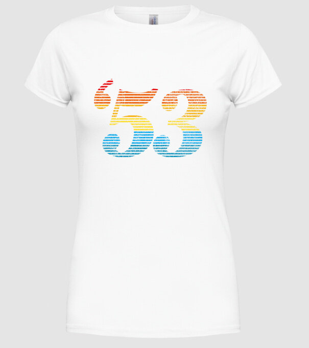 Retro Birthday 1953 model alb pe tricou