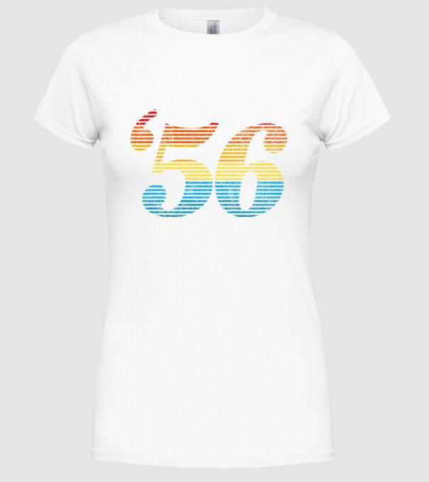 Retro Birthday 1956 model alb pe tricou