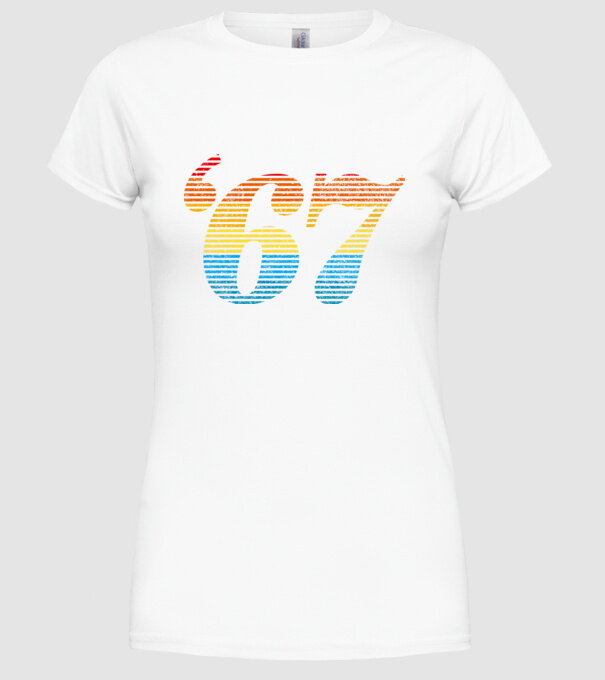 Retro Birthday 1967 model alb pe tricou