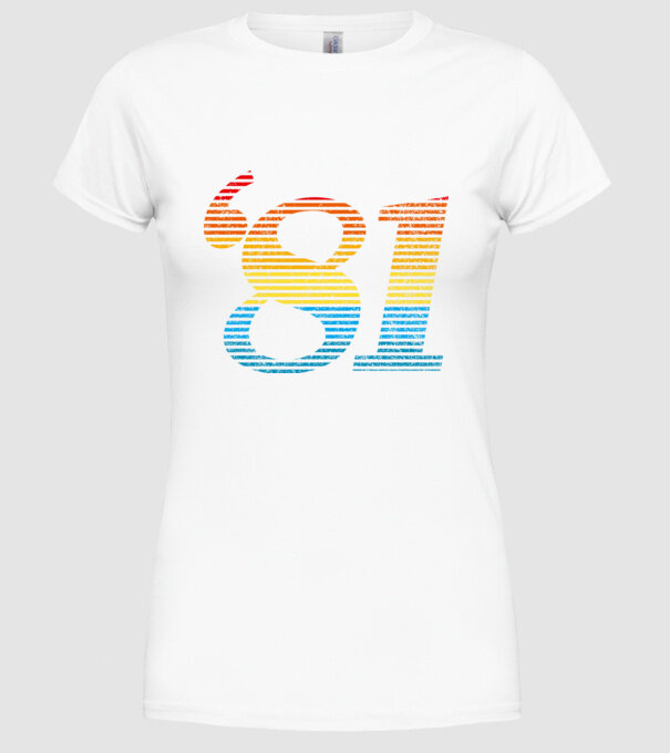 Retro Birthday 1981 model alb pe tricou