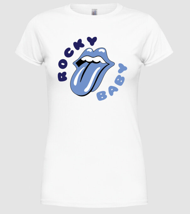 Rocky Baby model alb pe tricou