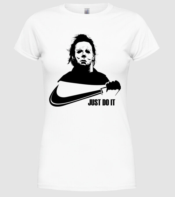 Serial killer model alb pe tricou