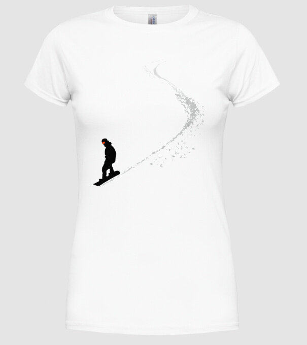 Slope Pantă model alb pe tricou