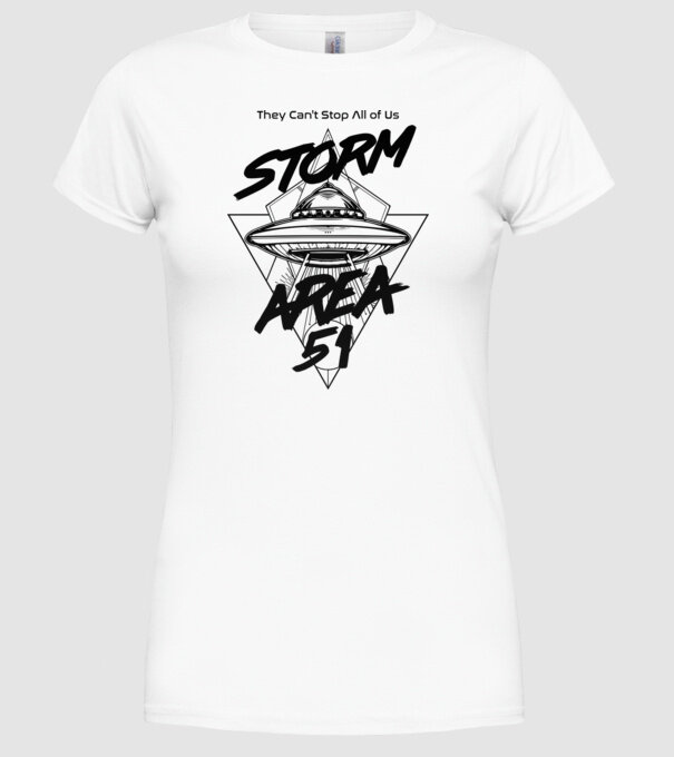 storm area ufo black model alb pe tricou
