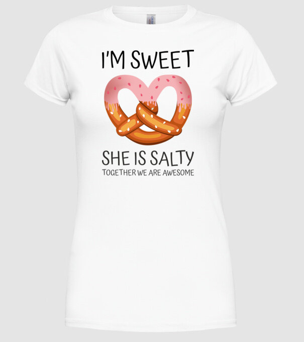 Sweet Friend model alb pe tricou