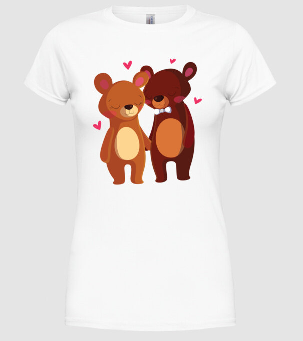 URȘI ÎNDRĂGOSTIȚI 2 model alb pe tricou