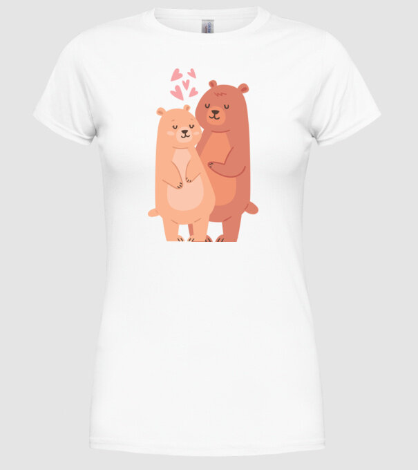 URȘI ÎNDRĂGOSTIȚI model alb pe tricou