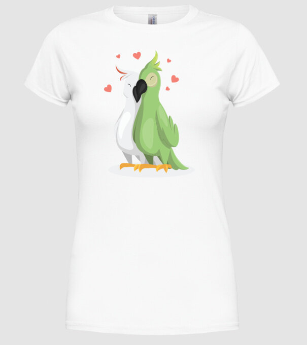 LENEȘI ÎNDRĂGOSTIȚI model alb pe tricou