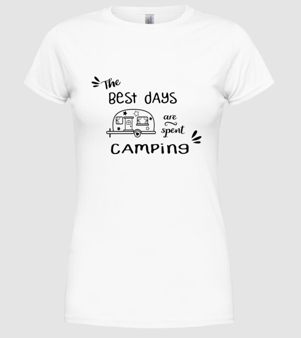 The best days model alb pe tricou