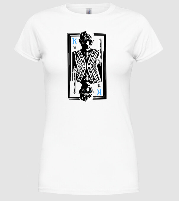 The Winter King model alb pe tricou