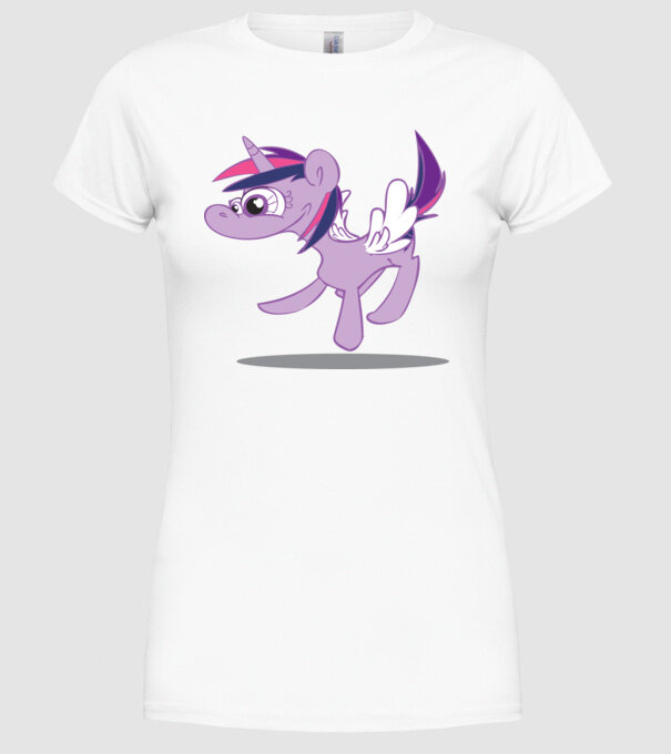 ugly my little pony model alb pe tricou