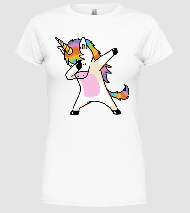 UNIDAB model alb pe tricou