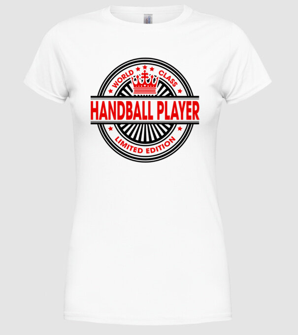 World class HANDBALIST model alb pe tricou