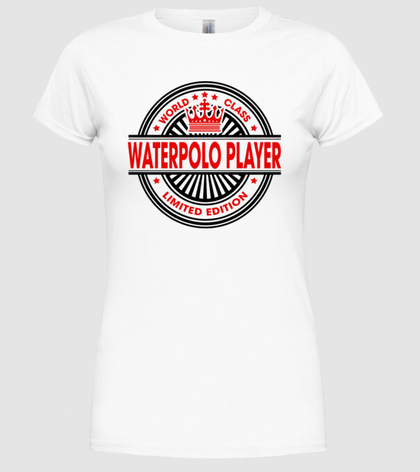 World class JUCĂTOR POLO PE APĂ model alb pe tricou