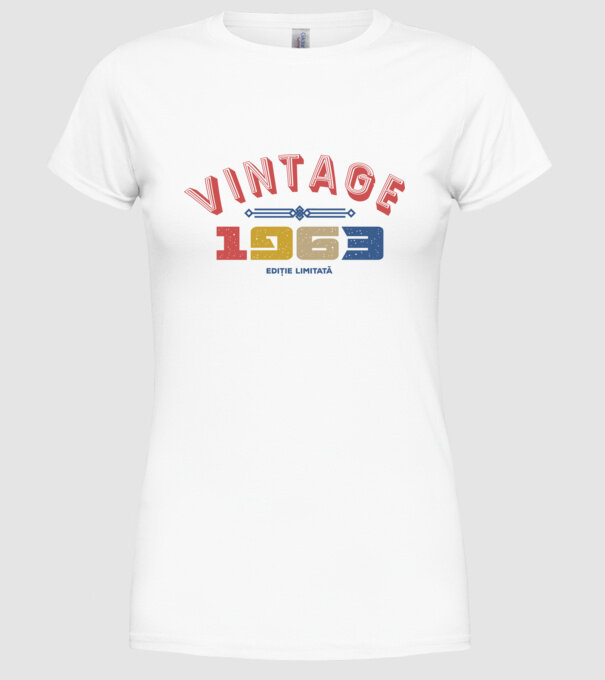 1963 Ediție limitată model alb pe tricou