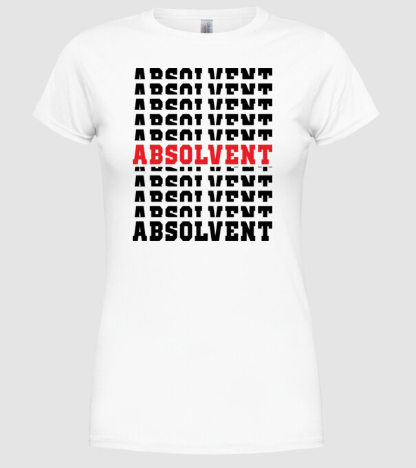 absolvent 2022 model alb pe tricou
