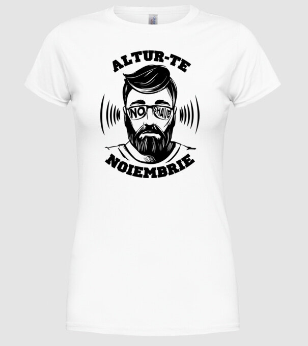alătură-te - noiembrie model alb pe tricou