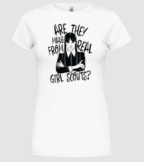 Are the made from real girl scouts model alb pe tricou