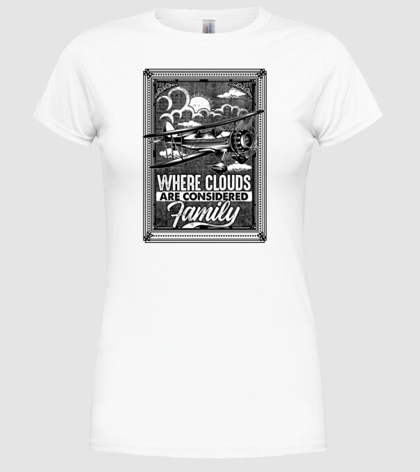 Avioane model alb pe tricou