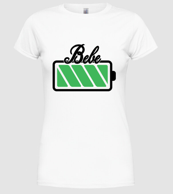 Bebe încărcat model alb pe tricou