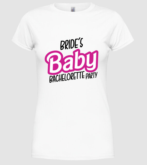 Bride Barbies baby model alb pe tricou
