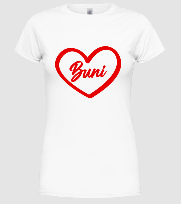 Buni model alb pe tricou