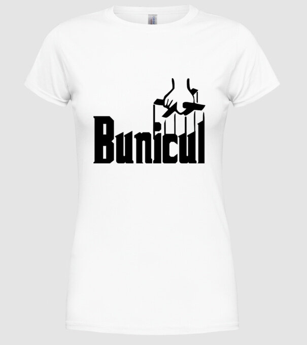 Bunicul model alb pe tricou