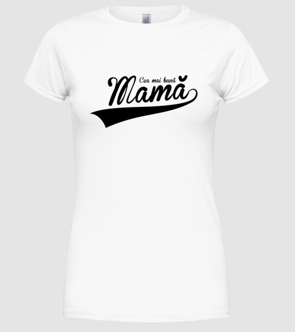 Cea mai bună mamă model alb pe tricou