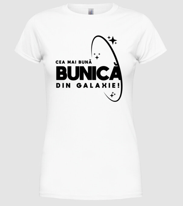 Cea mai bună mamă din Galaxie! model alb pe tricou