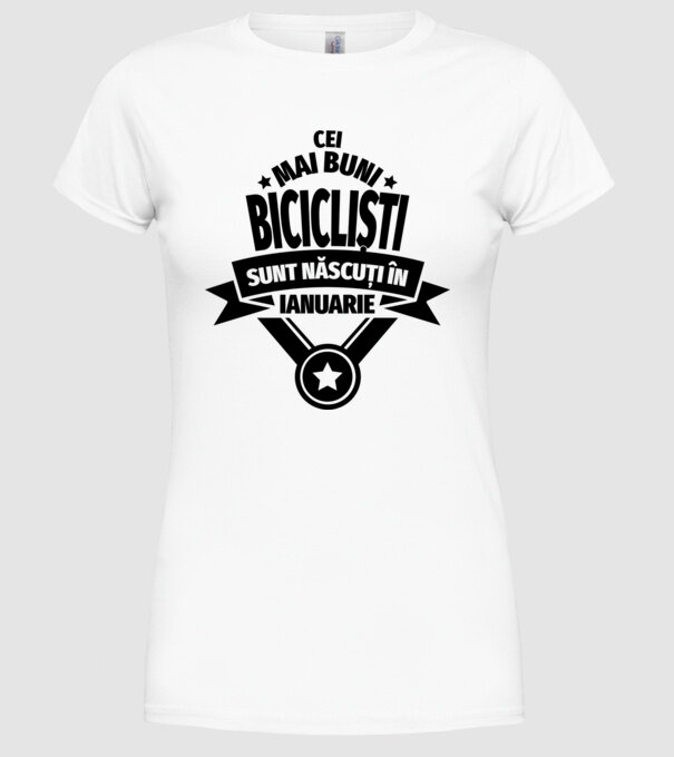 Cei mai buni barista sunt născuți în ianuarie model alb pe tricou