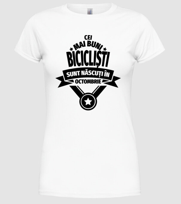 Cei mai buni barista sunt născuți în octombrie model alb pe tricou