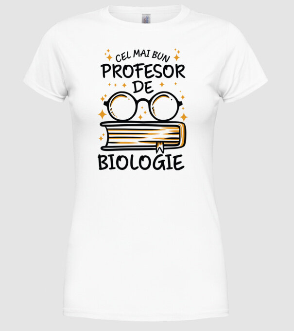 Cel mai profesor biologie model alb pe tricou