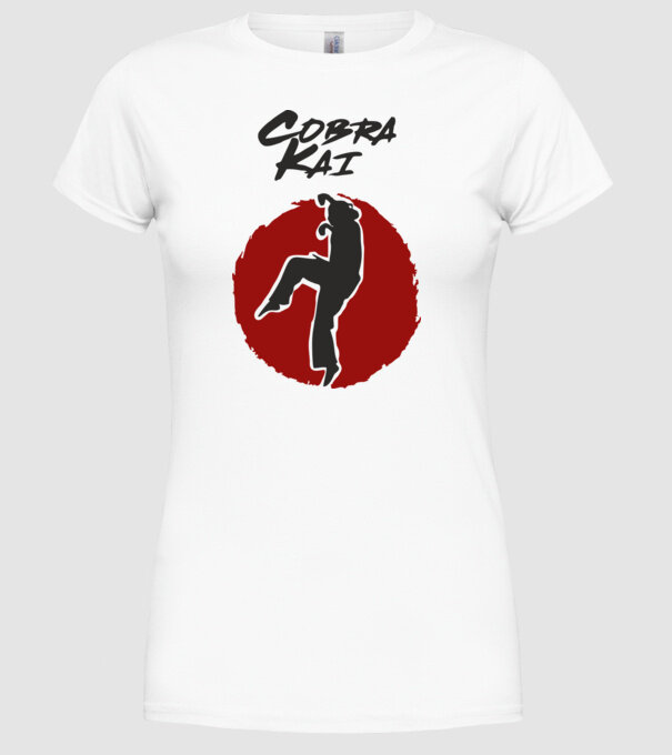 cobra kai larusso model alb pe tricou