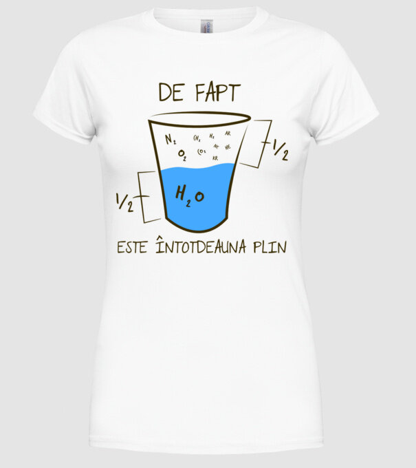de fapt, este întotdeauna plin model alb pe tricou