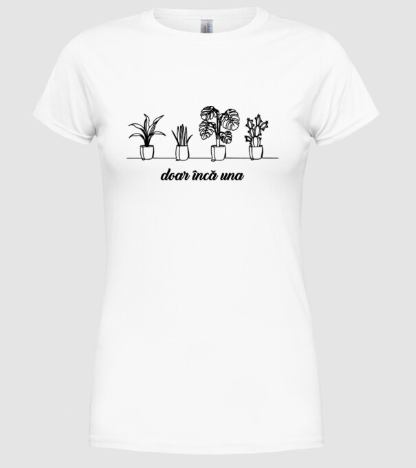 doar încă una model alb pe tricou