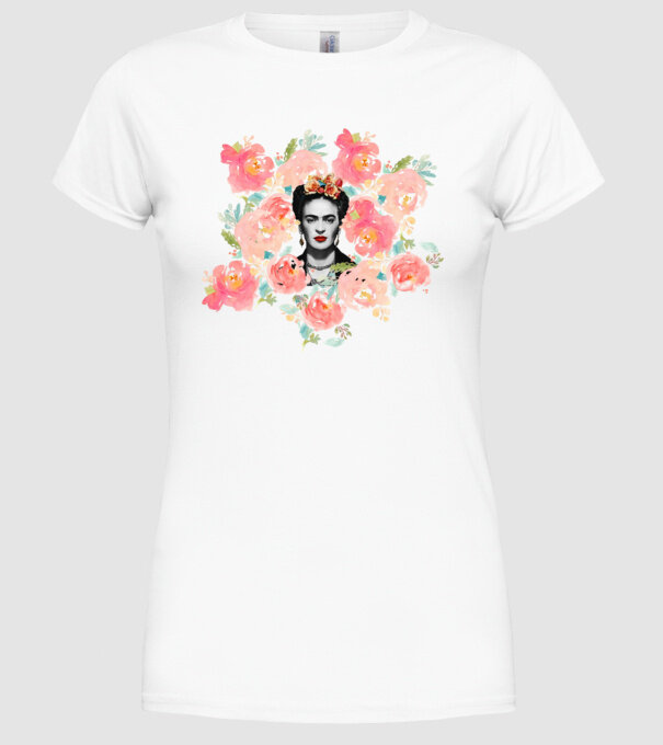 Frida Kahlo 2 model alb pe tricou