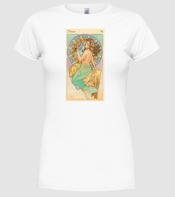 Horoscop Tarot PESTI model alb pe tricou