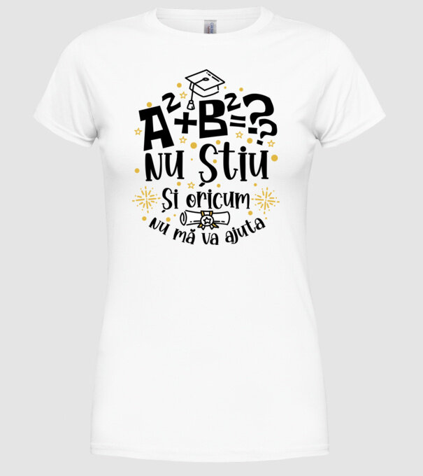 Nu știu, și oricum nu mă va ajuta  model alb pe tricou