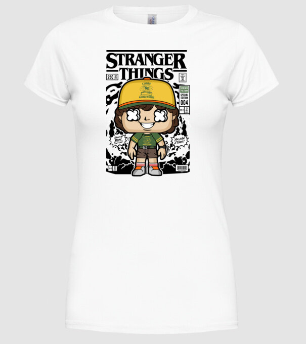 stranger things cereal model alb pe tricou